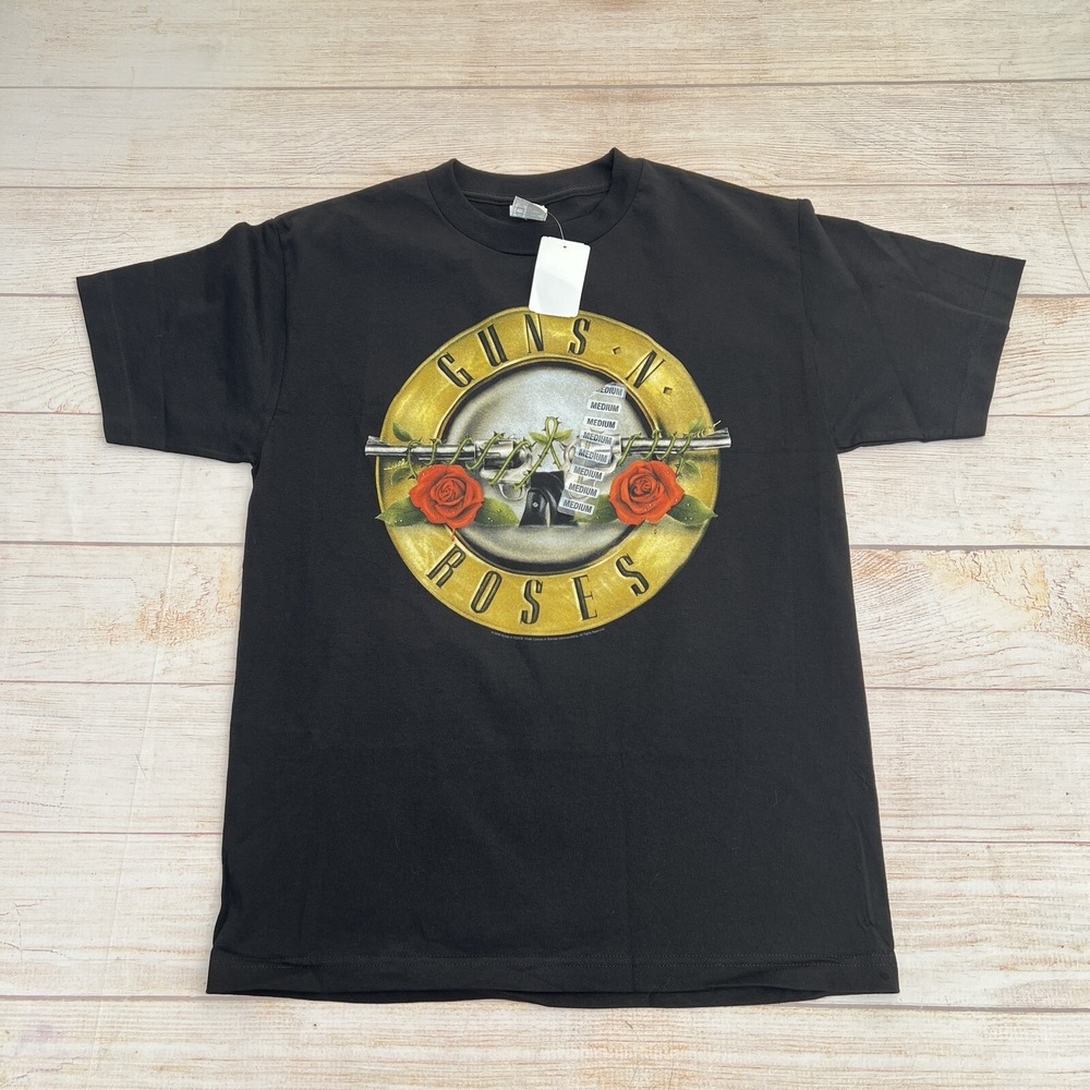 2008 Guns N' Roses Bullet Logo Band / Black T-Shirt Size M